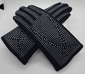 Navy Blue Gloves With Touchscreen Function