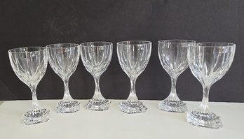 Set Of 12 BOXED And Brilliant Cut Crystal Stemware