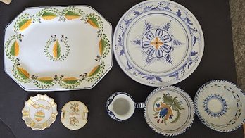 7-piece Imported Hand-painted Pottery