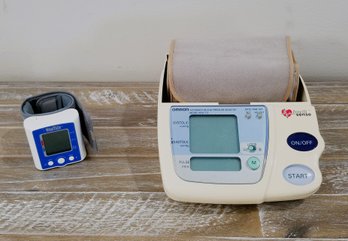 WrisTech Blood Pressure Monitor #jB5538 And Omron Digital #HEM-773 Blood Pressure Monitor