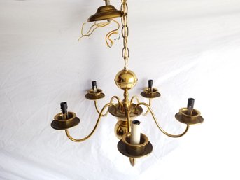 Vintage Brass Chandelier 16'