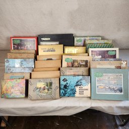 21 Vintage Wood Jigsaw Puzzles