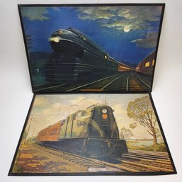 Pair A Of Railroad Prints By Grif Teller PRR