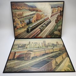 Pair K Grif Teller Prints PRR 1950, 1953