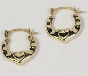 14k Yellow Gold Baby Earrings