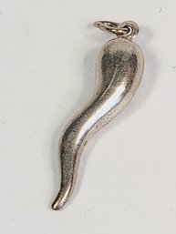 Vintage Sterling Silver Italian Horn / Pepper Pendant