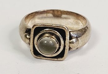 Vintage Sterling Silver Moon Stone Ring