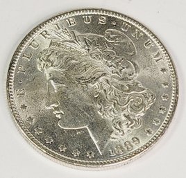 Uncirculated 1889 Morgan SILVER Dollar (nice Coin)