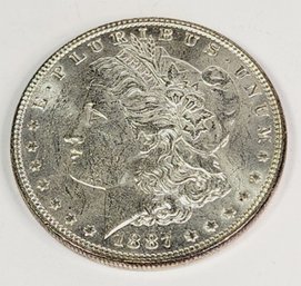 UNCIRCULATED 1887 Morgan Silver Dollar (137 Years Old)