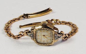 Vintage 10k Gold Filled Bulova 1950s Ladies Wrist Watch