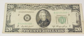 1950 Series Old Style STAR Note  $20 Dollar Bill