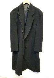 Men's Full Length Wool Single Breasted Coat By GATSBY Size 48R/US 2XL