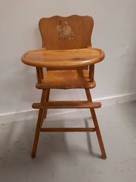 Charming Vintage Wooden High Chair - NO SHIPPING