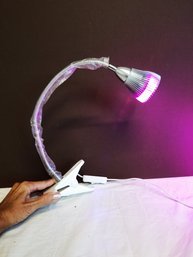 Portable Gooseneck UV LED Nail Lamp, Flexible Clip-On Gel Polish Curing Light,