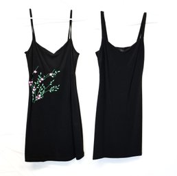 2 Women's Black Mini Dresses By Mandee And Derek Heart Size Medium