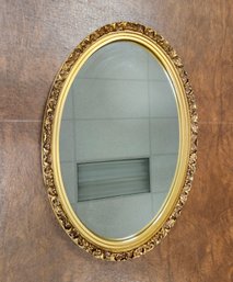 Vintage Oval Gold Tone Orante Mirror