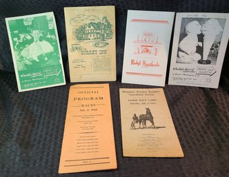 Great Lot Of Ephemera Includes 2 Horse Racing Programs From The 1940'S