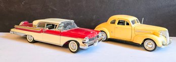 Vintage Model Cars - 1957 Mercury Turnpike Cruiser & 1939 Chevy Coupe Roadster