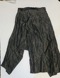 Christina Rej Designer Crushed Silk Gaucho Style Pants - Size 44/M