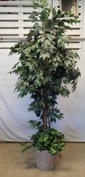 Nearly Natural 7ft Palace Style Artificial Ficus Tree