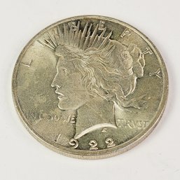 1922 Silver Peace Dollar (102 Years Old)