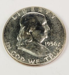 1956  Proof Silver Franklin Half Dollar