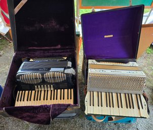 Lot Of 2 Vintage Accordions