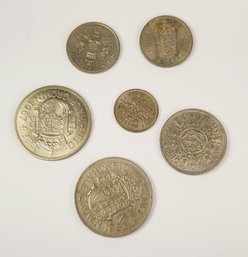 6 Great Britain  Foreign  Coins 1960s