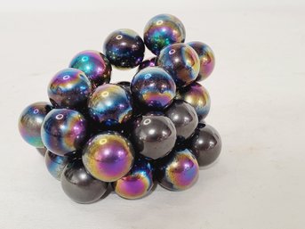 Group Of Iridescent Metal Magnetic Beads