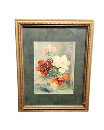 Framed George Danset Floral Print #1