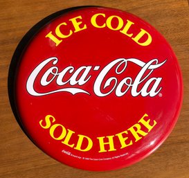 Vintage 1999 Coca-Cola Button Sign