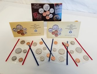 Set Of Two 1990 United States Uncirculated Coin Sets With D & P Mint Marks (lot I)