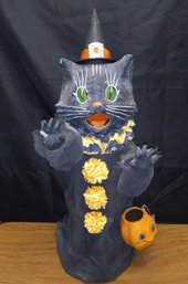 Vintage 27 Inch Bethany Lowe Halloween Trick Or Treat Cat