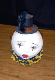 Vintage Bethany Lowe Mime Face Halloween Decoration