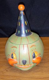 Vintage Bethany Lowe  Pumpkin In Hat  Halloween Decoration By Joanna Parker