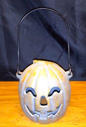 Cast Iron Halloween Pumpkin Lantern