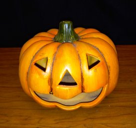 Ceramic Pumpkin Halloween Decoration