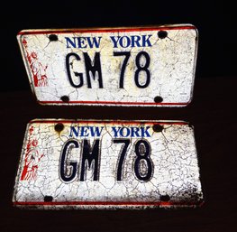 Matching Set Of New York Vanity Plates