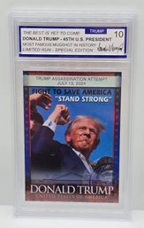 Donald Trump Holgrafic Collectible Card Graded 10