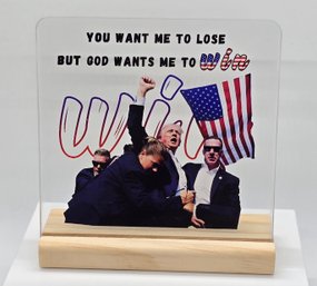 Donald Trump Acrylic Plaque With Stand