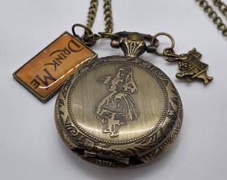 Brand New Alice In Wonderland Pocket Watch