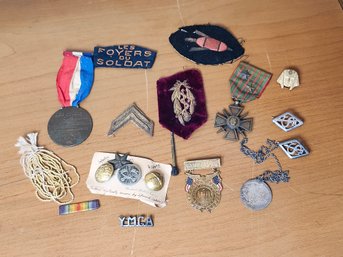 Vintage Medals, Patches, And Pins