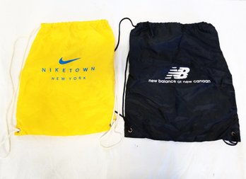 New Balance & Nike Town N.y. Drawstring Shoe Or Accessories Bags