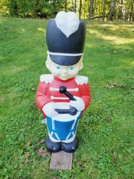 Adorable Holiday Christmas Lighted Drummer Soldier Blow Mold