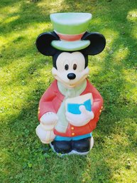 Vintage DISNEY Lighted Mickey Mouse Blow Mold Christmas Holiday Home & Lawn Decoration