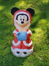 Adorable Vintage DISNEY Minnie Mouse Lighted Christmas Holiday Blow Mold Home & Lawn Decoration