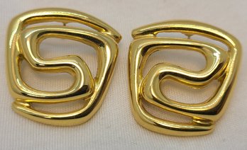 Beautiful Ann Klein 1980's Statement Earrings