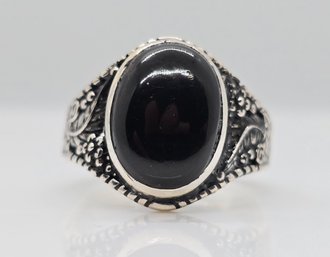 Elite Shungite Ring In Sterling Silver