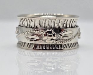 Size 6 Spinner Ring In Sterling