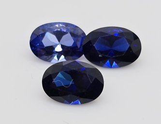 3 Blue Sapphires